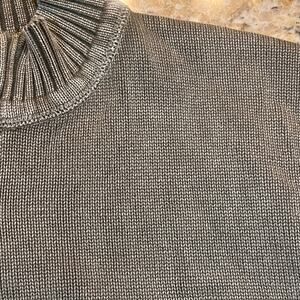 BKE Men’s XL Full Zip‎ Sweater Jacket 100% Cotton Brown Ribbed Knit Casual